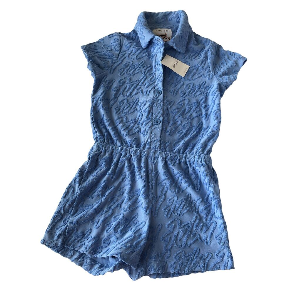 Romper‎ Knit Text Print Forever 21 X FUBU Girls 9/10 NWT